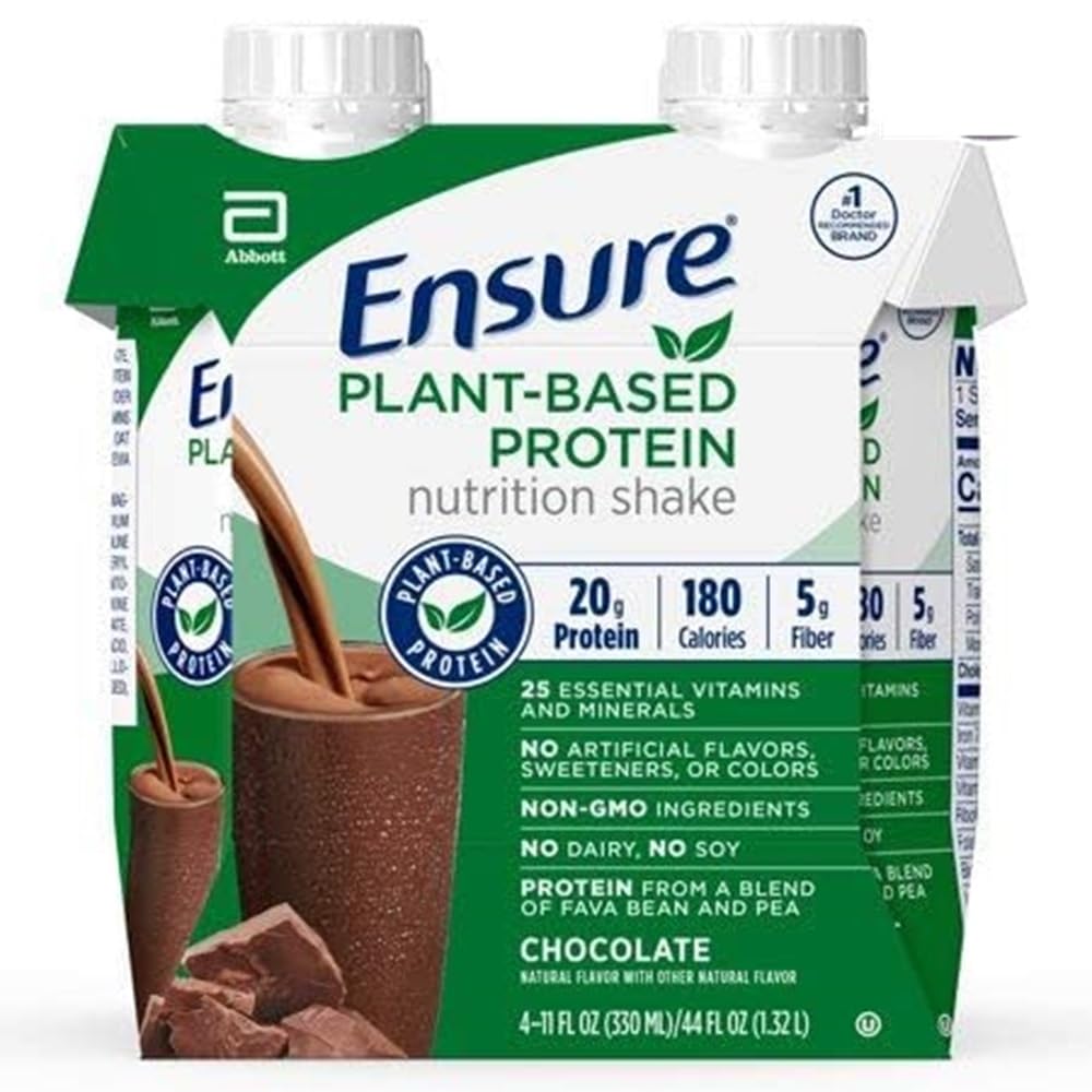 Ensure Plant Protein Nutrition Shakes Chocolate 11 Fl Oz Each (Pack of 2)2
