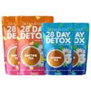 Skinny Boost Detox Τσάι σετ – 4 PACK - 2 Τσάια Ημέρας (56 Τσάι) 2 Τσάι βράδυ (28 Τσάι) – Herbal Detox για το βάρος, το μεταβολισμό, την ενέργεια, Bloating & Cleanse Κολώνα – Πράσινο Τσάι, Vegan, Keto, Μη-ΓΤΟ, Ζάχαρη-ελεύθερο