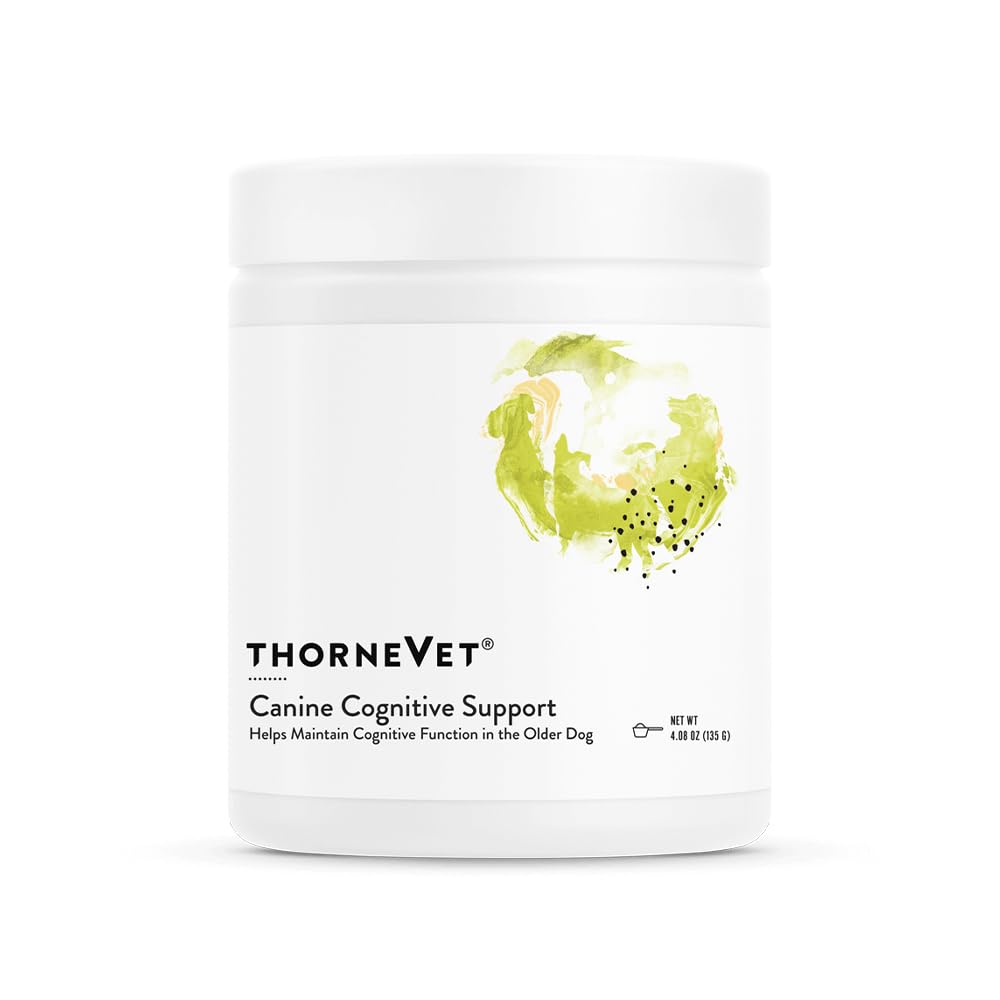 ThorneVet Canine Γνωστική Σκόνη Υποστήριξης για Σκύλους - Μεγάλη Γευσιγνωσία Συμπλήρωμα Υγείας με Βιταμίνες Β και Αντιοξειδωτικά για να υποστηρίξει την υγεία του εγκεφάλου του ανώτερου σκύλου σας - 90 Scoops