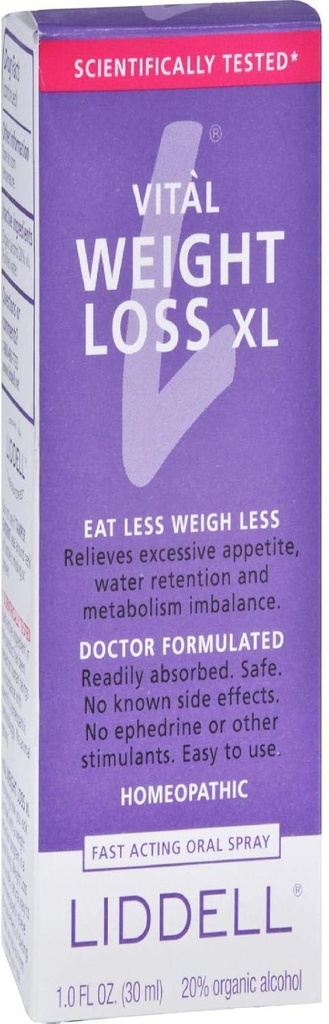 Liddell Homeopathic Kilo Kaybı Formula, X-Large, 1 Akış Ounce