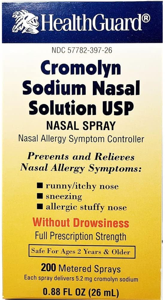 Healthguard Cromolyn Νάτριο Ρινική Λύση - . 88 oz, Συσκευασία των 6