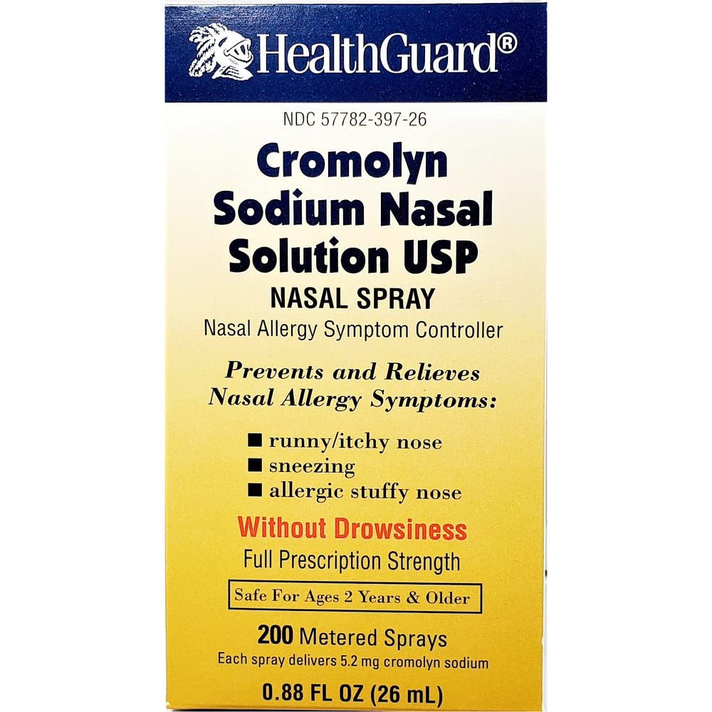 Healthguard Cromolyn Νάτριο Ρινική Λύση - . 88 oz, Συσκευασία των 6