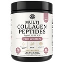 Multi Collagen, Toz Tipleri I, II, III, V, X Multi Collagen Protein Tozu Hyaluronic Acid, Biotin, Vitamin C, For Skin Hair Nails Joints and Gut Health - Chem, Non-GMO Supplement