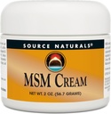 Source Naturals MSM Cream - Contains Vitamin E ve Ginkgo - 2 oz