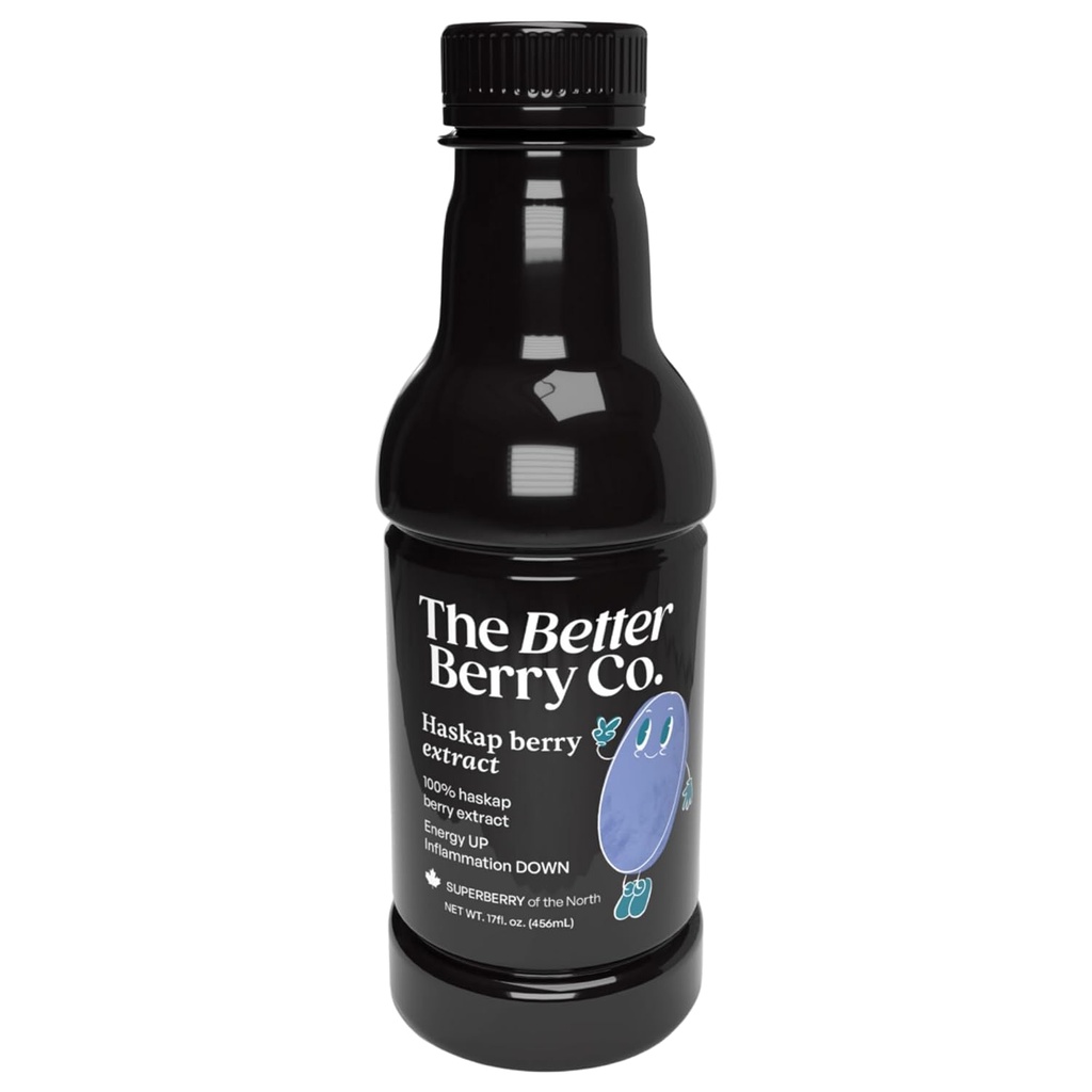 Inflammation var mı? Haskap | 100% Pressed Haskap Berry Juice | Doğal Lezzet | Hiçbir şey Eklenmedi | Anthocyanins (red-purple color), Polyols & Bioflavonoids | Just 1-2 TBSP Daily | 17 fl oz Şişe | Refrigerate After Start | Inflammation Control You'll Crave, Than Tolerate