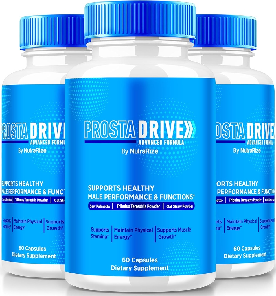 (3 Pack) ProstaDrive Capsule Capsules - Resmi Prosta Drive Supplement for Prostate Heath, All Natural Formula to Support Control, Energy & General Well-Being, Prosta-Drive Pills Review (180 Capsules)
