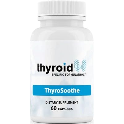 ThyroSoothe - Dr. Formulated Yourroid Support Supplement – Natural Formula for Hyperthyroidism & Graves' Durum - Selenium, C, Lemon Balm genel olarak Tiroid Sağlığı - 30 Gün Supply