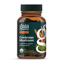 Gaia Herbs Cordyceps Mushroom - Συμπλήρωμα Ενεργειακής Υποστήριξης για τη Διατήρηση Ενέργειας, Αντοχής και Σταματίνας - με Βιολογικό Cordyceps Mushroom - 40 Vegan Liquid Phyto-Capsules (40-Day Supply)
