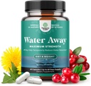 Νερό μακριά βοτανικά διουρητικά χάπια υψηλής αντοχής - συμπλήρωμα διατήρησης υγρών με εκχύλισμα φύλλου Dandelion & πράσινο τσάι για την αναρρίχηση για τις γυναίκες και τους άνδρες - κάψουλες για τα πόδια & πόδια οίδημα - 60 κόμης