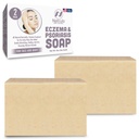 Eczema Soap Bar Face and Body – All Natural Dermatitis, Psoriasis Çözümü Kuru Itchy Flaky Skin Relief - Gentle Detoxing, Anti-Itch, Cleansing Skincare Remedy – Eczema Soap Bar ABD'de Yapıldı