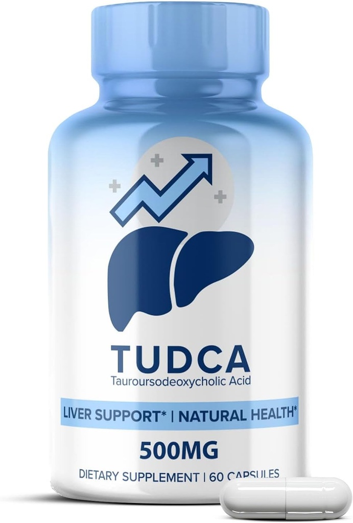 Tudca Liver Support Supplement - 1, 60 Capsules Tauroursodeoxycholic Acid - Nerve Hücre Desteği, Gallbladder, Kidney ve Liver Cleanse Detox & Tamir, Bile Salts Supplement by MaxLife Naturals