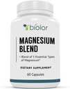 Magnezyum Kompleksi Tamam, Full Spectrum Magnezyum Mix, Glycinate with Malate, Citrate, Taurinate and Gluconate - High Abors Magnezyum Supplement, Magnezyum Kompleksi Capsules