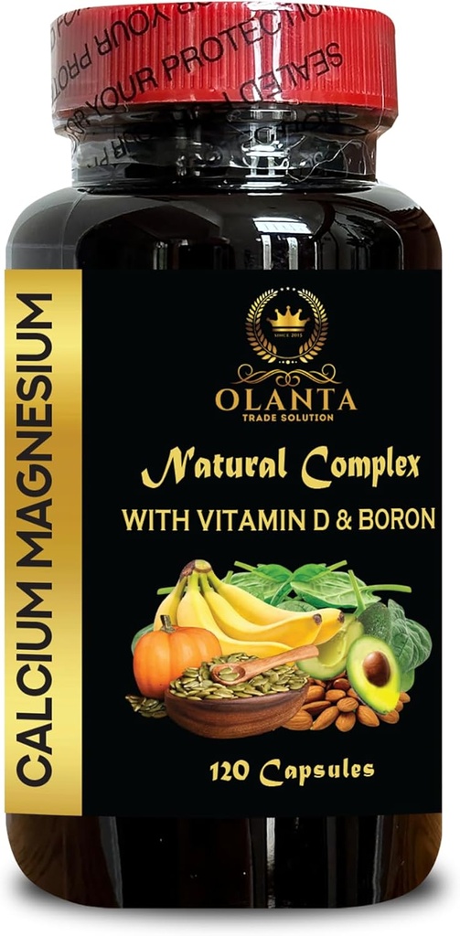 Calcium Magnesium Complex - Immune Support Supplement, Teeth Supplement for Adults, Calcium Supplements for Women and Men, Bone up Calcium Supplement - 1 Bottle 120 Capsules