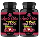 Angry Supplements Apple Cider Vinegar + Beet Root Toz Capsules, Pure ACV Beetroot 1000 mg per Service, Nitrik Oksit & Digestive Health for Men and Women 60ct, 2 Pack (120ct Total)