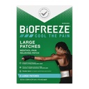 Biofreeze Menthol Pain Relieving Patches (5 Patches Per Box) Up to 8 Hours of Pain Relief from Sore Muscles, Arthritis, Backaches, Spains, Bruises, Strains and Joint Pain (Package May Vary)