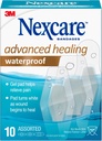 Nexcare Advanced Healing Water Bandages, Assorted Dimensions, 10 Count
