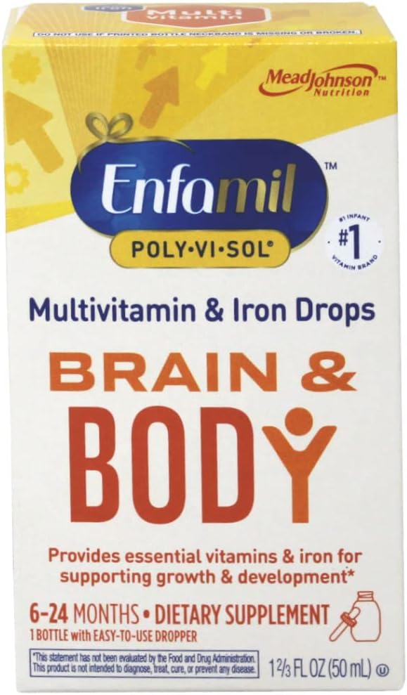 Enfamil Poly Vi Sol Multivitamin Drops with Iron - 50 mL Şişe