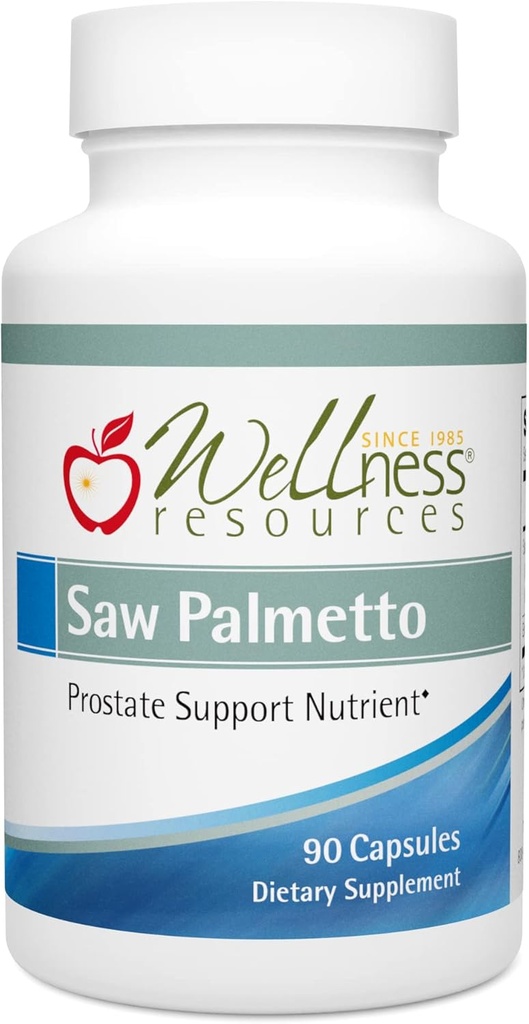 Wellness Resources Saw Palmetto Deep CO2 Extraction, No Solutions - Υψηλή ισχύς για την υγεία του προστάτη, ούρα υγεία (90 κάψουλες)