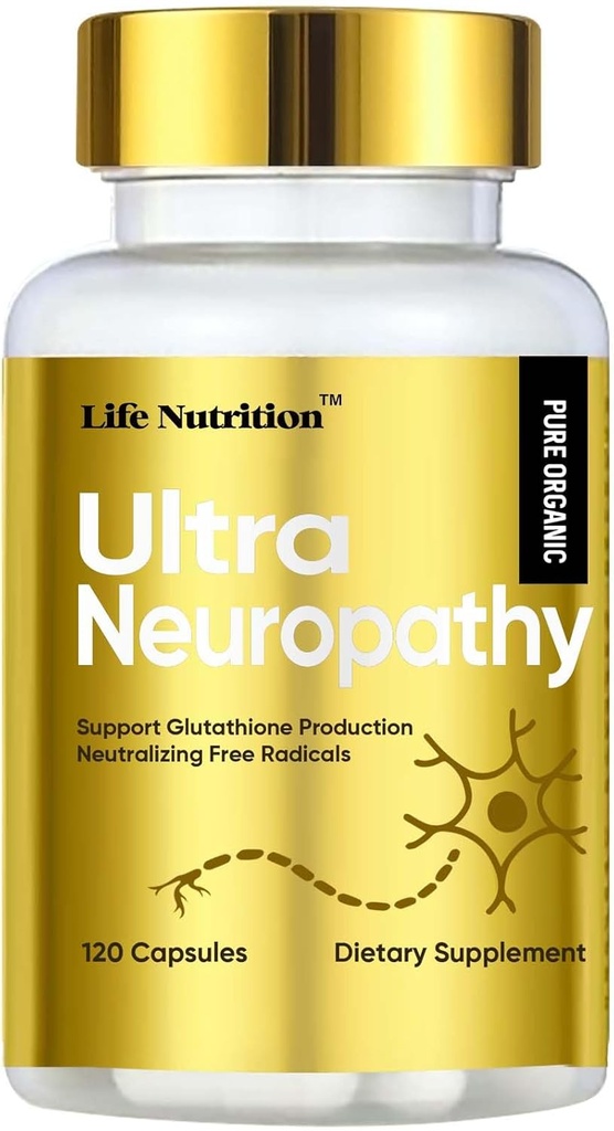 120 Capsules-Neuropati Nervehoe Supplement'u 600 mg Pure Alfa Lipoic Acid ile destekliyor, Parmaklarda Nerves, Hands, Toes, & Feet - En İyi Peripheral Yardım Desteği