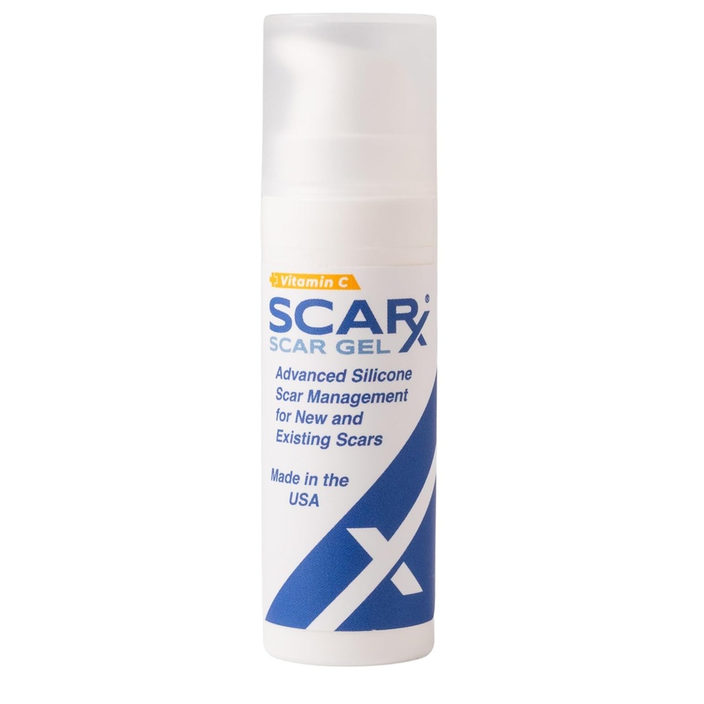 Scarx - Gelişmiş Silikon Scar Gel C Vitamini ile - En İyi Hipertrofik Yaralar ve Keloidler Cerrahiden Sonra, Burns, Injuries - Yeni Silahları Önleme - Fade Old Scarring - 0,5oz (15g) Şişe