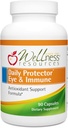Wellness Kaynakları Daily Protector Eye & Immune - Lutein, Lycopene, Zeaxanthin, Cryptoxanthin, Bilberry ve More for Eye, Immune, and Skin Health (90 Capsules)
