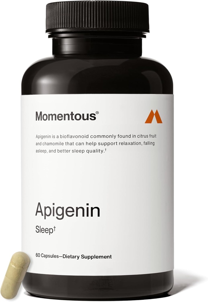 Momentous Apigenin Supplement - 50 mg per Capsule - NSF Spor için Onaylandı - 60-Count