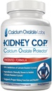 KIDNEY C.O.P. Oxalate Protector Ασβέστιο 120 κάψουλες, πατενταρισμένο Kidney υποστήριξη για το ασβέστιο Oxalate κρύσταλλα, Stop Recurrence
