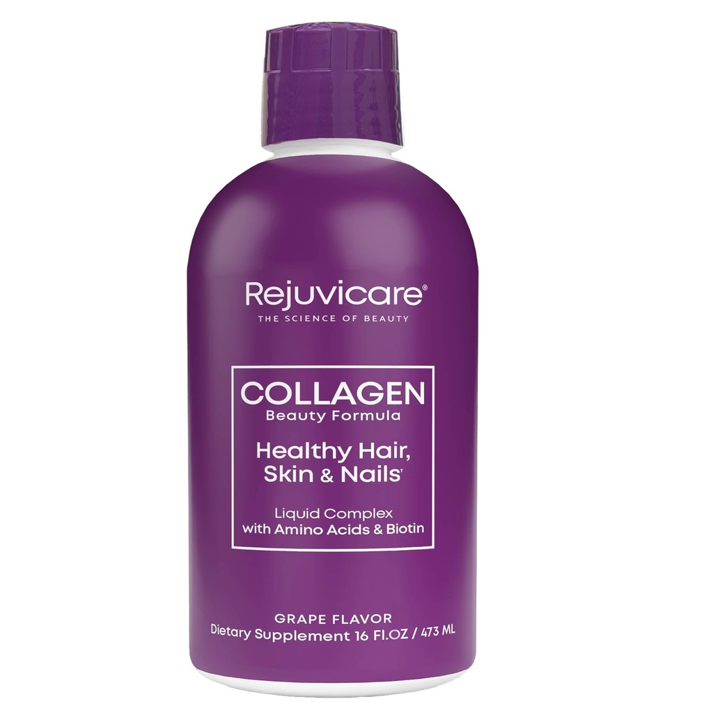 Sıvı Collagen Beauty Formula, Amino Acids, protein ve Biotin, Delicious Grape Flavor, Mor 16 oz ,32 hizmet ediyor
