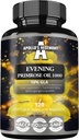 APOLLO'S HEGEMONY Primrose Oil 1000 mg with Vitamin E - Contains 100 mg of GLA Acid - 120 Softgel Capsules - 4 Ay Supply - Diyet Supplement to Support Hormonal Balance and Skin Health