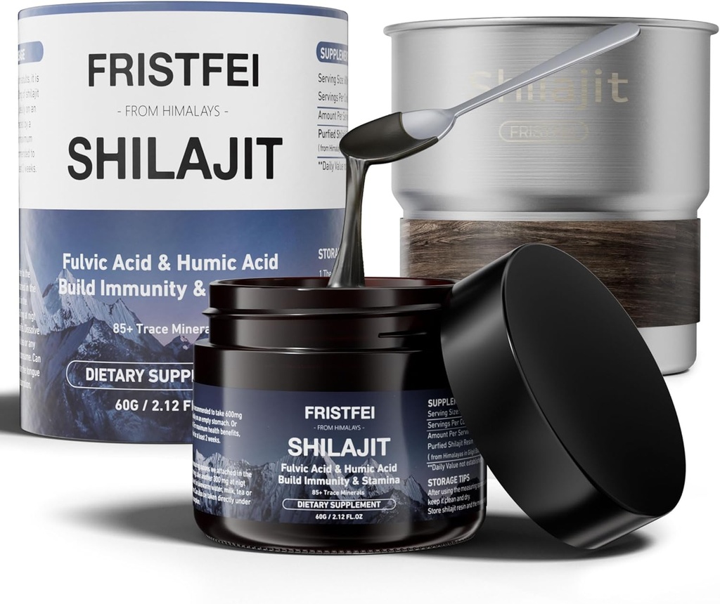 100% Pure Shilajit Resin - Organic Himalayan Shilajit for Men & Women | Rich in Fulvic Acid & 85+ Trace Minerals | Shilajit Pure Himalayan Organic