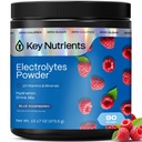 KEY NUTRIENTS Multivitamin Electrolytes Toz No Sugar - Sweet Blue Raspberry Electrolyte Toz - Endurance & Energy Supplement - Hydration Toz - No Calories - 90 Servisler - ABD'de Gerçekleştirilmiş