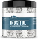 Earthborn Elements Inositol 200 Capsules, Pure & Undiled, No Wordss
