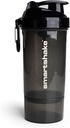Smartshake O2GO ONE Plastik Protein Shaker Şişe 800 ml | 27 oz - Leakproof Vida-on Lid - Honda Free - Unisex - Black