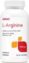 GNC L Arginine 500 mg Supplement, Sağlıklı Kan Gemisini Destekliyor, 90 Hizmet