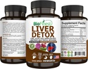BioFinest Liver Detox Supplement - 22 Nutrients Süt Butle Artichoke Celery Seed Chanca Piedra Beet Root Dandelion Turmeric Ginger - Alkol Temiz Enerji Digestion Metabolism (120 Veg. Capsules)