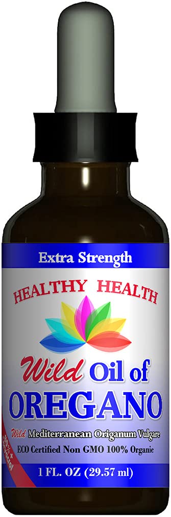 Έλαιο Orγανης - Άγρια Μεσόγειος - ECO Certified Organic Extra Strength 83% Carvacrol, Liquid, Immune Support, Vegan, Aceite de Oregano, Non GMO 1 fl. OZ