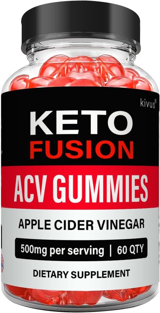 Keto Fusion Gummies - Keto ACV Gummies (Single, 60 Gummies)