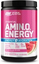 Optimum Beslenme Amino Enerji Toz Plus Focus, BCAA, Electrolytes ve Caffeine, Watermelon, 30 Hizmet (Pazar Mayıs Vary)