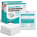 General Medi Sterile Gauze Sponges, 4" x 4" Non-Woven Yara Pads - Bireysel olarak yüksek derecede Absorbent Sponges Pads for Cushioning Minor Yaras, Cuts & Burns Desert Care (60 Packs, 120 Adet Toplam)