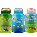 Hormonal Balance & Digestive Health Trio – DIM 200 mg with BioPerine® & Cruciferous Veggies + 3in-1 Probiyotik with Prebiyotik and Enzymes + Tüm Gıda Demir ile Çokvitamin - Vegan Wellness Desteği