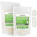 XPRS Nutra Vegan Μέγεθος 000 Χωριστές κάψουλες- 100 Count Premium Empty Caps Χωρίζονται σε τσάντες - Καθαρίστε τις κενές κάψουλες - 000 Χάπια για συμπλήρωση συμπληρώματος DIY