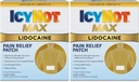 Icy Hot Max Strength Lidocain Pain Relief Patch (5 Count) Penetrates for Fast, Targeted Relief (Pack of 2)