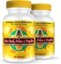 Nutrisalud Ürünleri Jalea Real, Polen y Propoleo bir UNA sola capsula. Maxima Potencia. Tonico rejuvenecedor, energia Natural, .Set de 2 frascos con 90 caps. c/u.