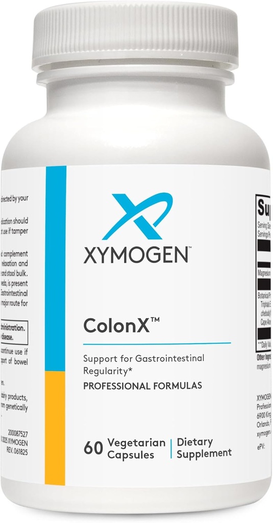 XYMOGEN ColonX - Destekler GI Mottitude, Stool Bulk, Digestion, Assimilasyon ve Eliminasyon - Triphala Supplement with Magnezyum Citrate, Cape Aloe (60 Capsules)
