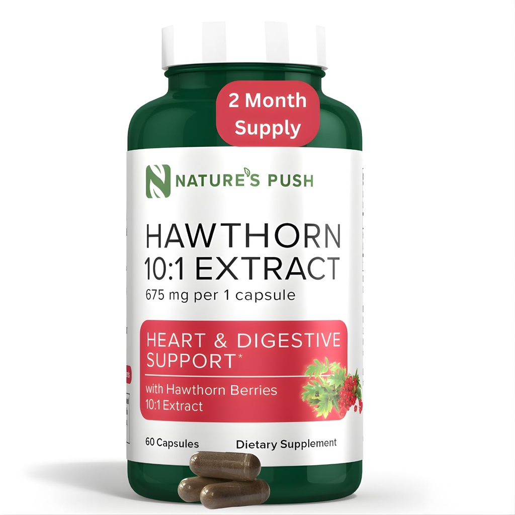 Super Potent Hawthorn Berry 10:1 Digestion Heart Health ve Glymic support için Capsules - Ekstra Güçlü Hawthorn Berry Capsules - Non-GMO Gluten Free Vegan ABD 2 ay tedarik