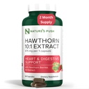 Super Potent Hawthorn Berry 10:1 Digestion Heart Health ve Glymic support için Capsules - Ekstra Güçlü Hawthorn Berry Capsules - Non-GMO Gluten Free Vegan ABD 2 ay tedarik