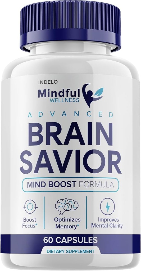 Zihinsel Wellness Gelişmiş Beyin Kondükleri Pills, Mindfull Wellness Beyin Kurtarıcısı Cognition ve Focus için Tamamlanan Beyin Akıcısı Beyin Pill Supplement (60 Capsules)