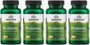 Swanson Probiyotik for Digestive Health GI Tract Immune Support Travelers Support 20 Milyar CFU with Prebiyotik FOS 60 Veggie Capsules (4 Pack)