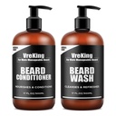 Erkekler Ayılı Zeytinyağı Ve Ayıd Örttü Erkekler için, Face And Beard Shampoo And Conditioner Set For Men w/Biotin Yüz Saç Büyüme Formula Dandruff, Erkekler için Hediyeler, 500 ml*2