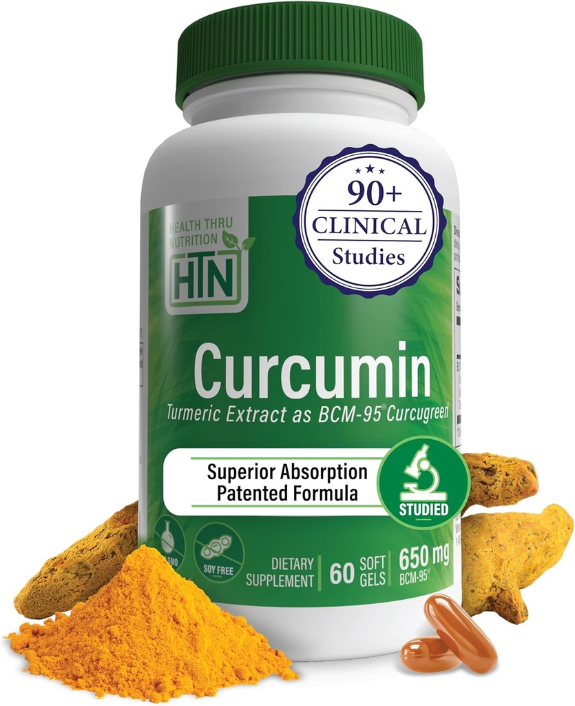Υγεία Thru Διατροφή Curcumin 650mg BCM-95 Curcugreen 